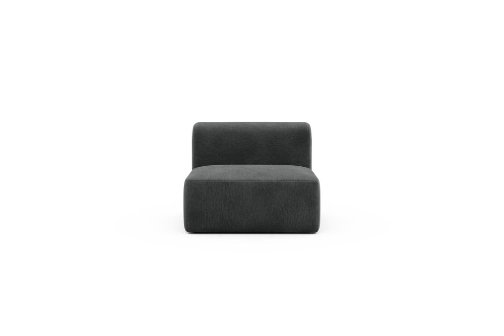Rund Modular Sofa - Configurations 1 - 97E - 96 x 97 cm - 1,5 Seater - 811 Smooth Deep Warm Grey