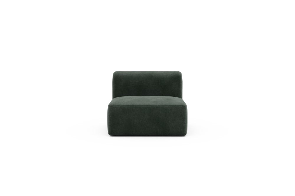 Rund Modular Sofa - Configurations 1 - 97E - 96 x 97 cm - 1,5 Seater - 814 Smooth Laural Green