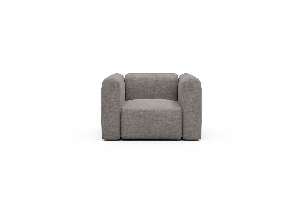 Rund Modular Sofa - Configurations 2 - A1H - 123 x 97 cm - 1.5 Seater - 418 Esina Truffle