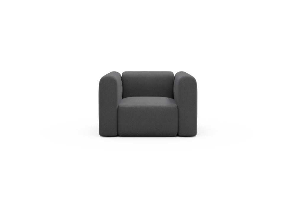 Rund Modular Sofa - Configurations 2 - A1H - 123 x 97 cm - 1.5 Seater - 441 Satya Warm Zinc