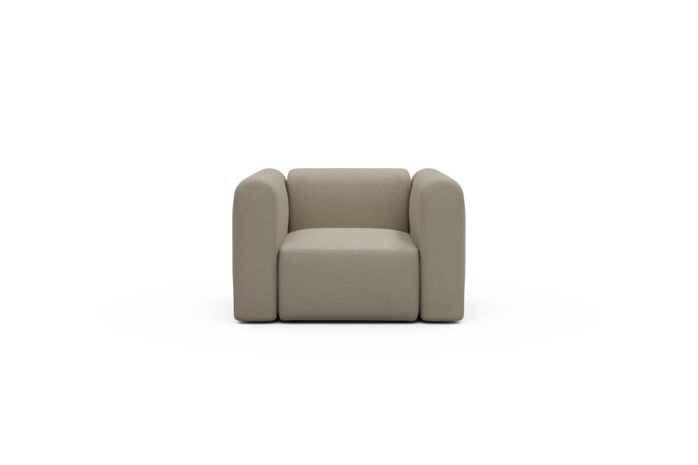 Rund Modular Sofa - Configurations 2 - A1H - 123 x 97 cm - 1.5 Seater - 445 Satya Natural Biege