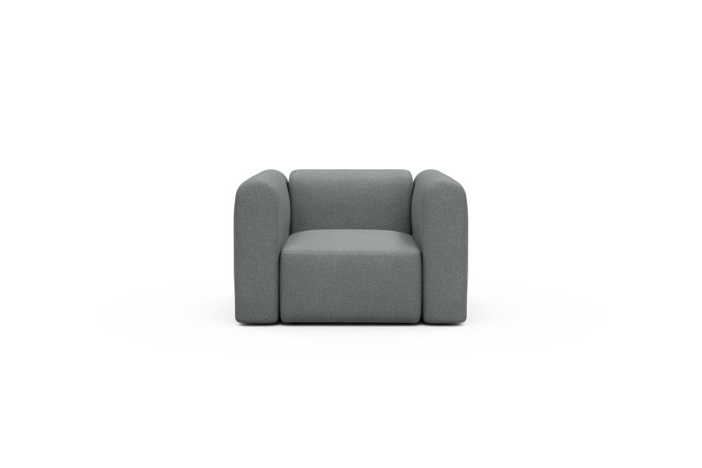Rund Modular Sofa - Configurations 2 - A1H - 123 x 97 cm - 1.5 Seater - 485 Denari Soft Grey