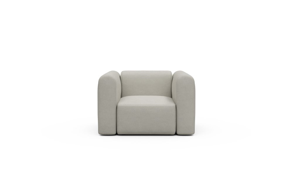 Rund Modular Sofa - Configurations 2 - A1H - 123 x 97 cm - 1.5 Seater - 487 Denari Clean Beige