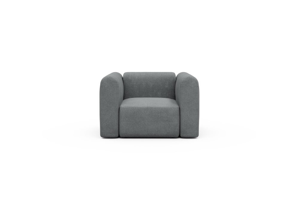Rund Modular Sofa - Configurations 2 - A1H - 123 x 97 cm - 1.5 Seater - 495 Casone Gravel Grey