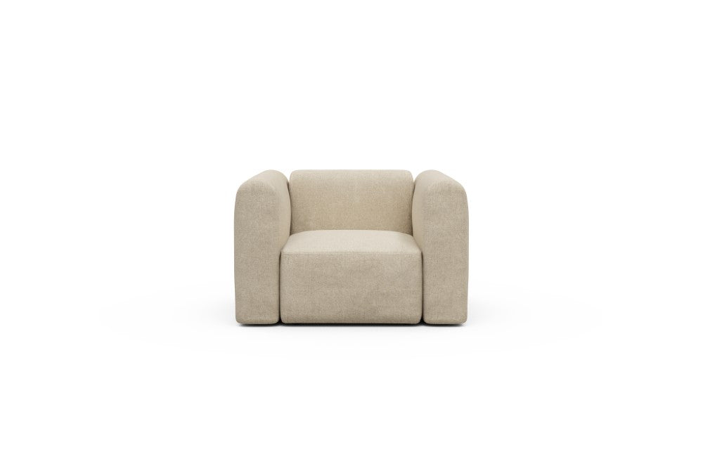 Rund Modular Sofa - Configurations 2 - A1H - 123 x 97 cm - 1.5 Seater - 496 Casone Natural Beigie