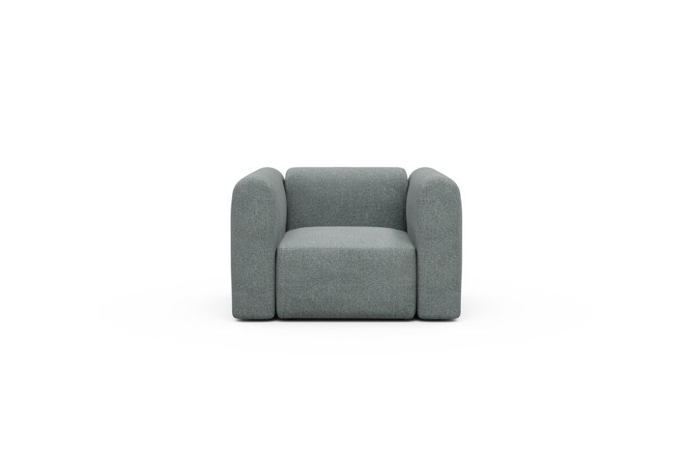 Rund Modular Sofa - Configurations 2 - A1H - 123 x 97 cm - 1.5 Seater - 499 Casone Light mixed Green
