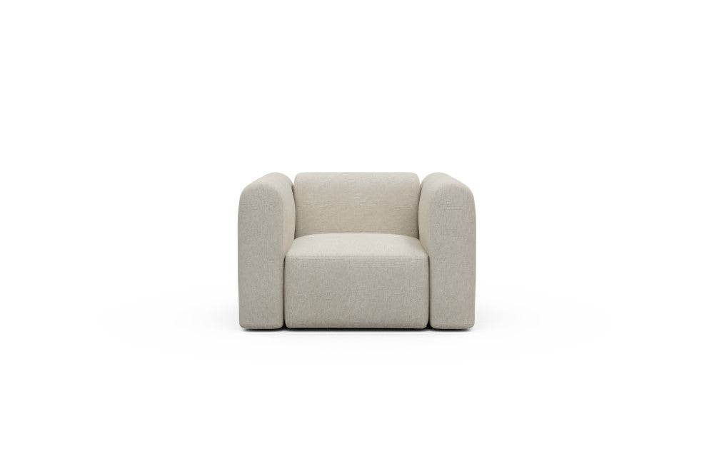 Rund Modular Sofa - Configurations 2 - A1H - 123 x 97 cm - 1.5 Seater - 584 Argus Natural