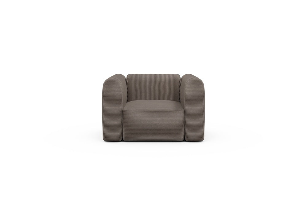 Rund Modular Sofa - Configurations 2 - A1H - 123 x 97 cm - 1.5 Seater - 596 Corduroy Mocha