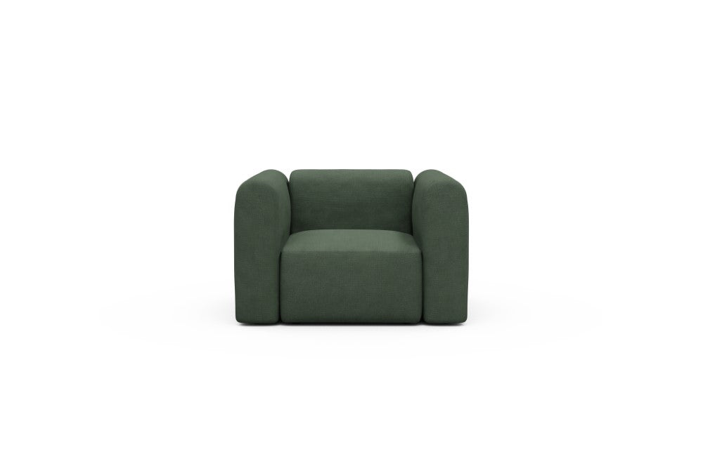 Rund Modular Sofa - Configurations 2 - A1H - 123 x 97 cm - 1.5 Seater - 769 Cura Saga Green