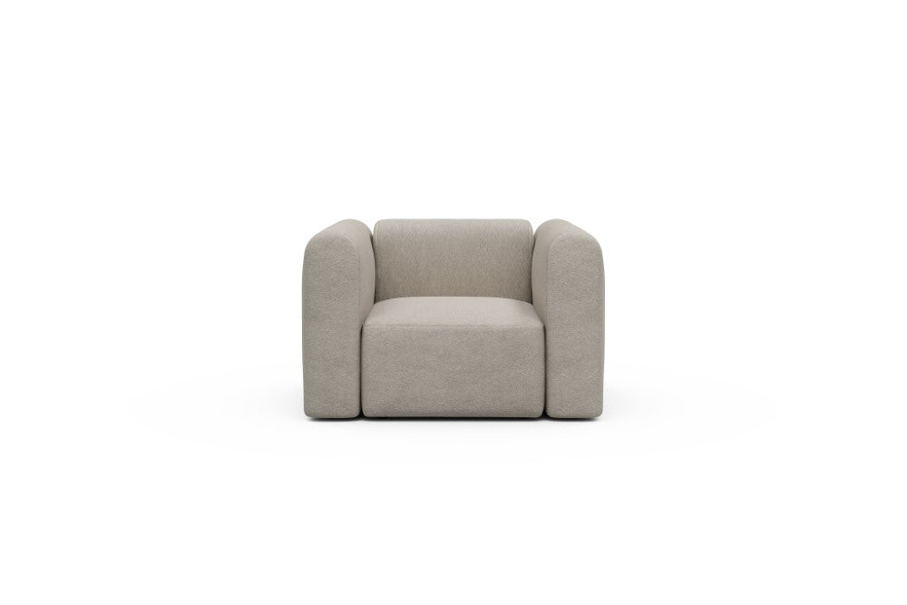 Rund Modular Sofa - Configurations 2 - A1H - 123 x 97 cm - 1.5 Seater - 816 Aivi Lace Beige