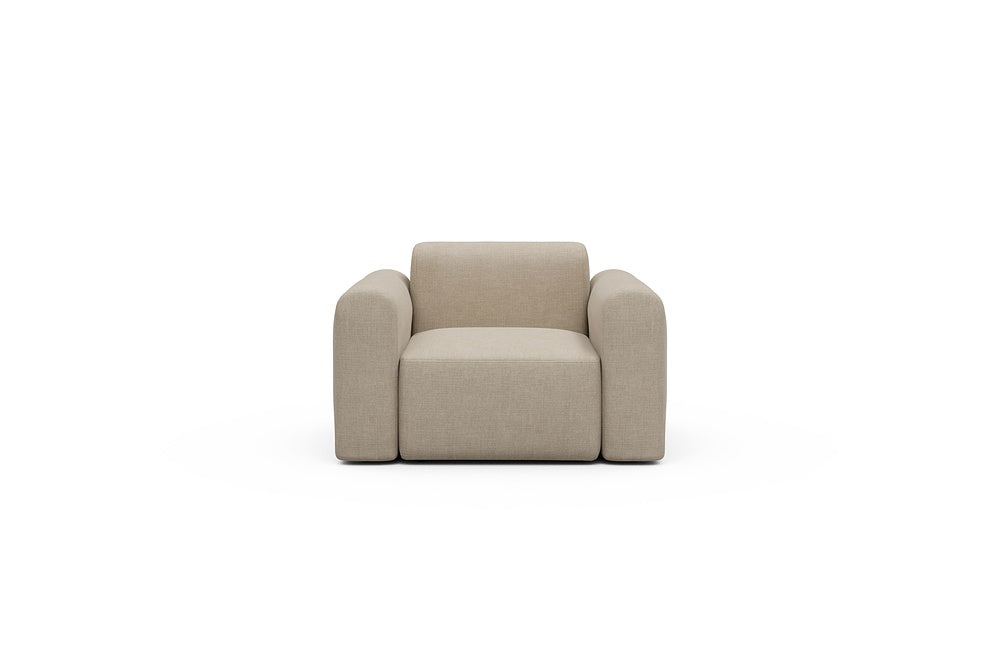 Rund Modular Sofa - Configurations 2 - A1L - 146 x 97 cm - 1.5 Seater - 410 Esina Almond Beige