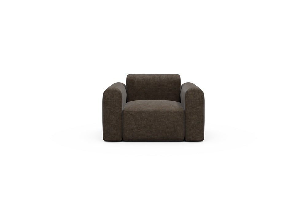 Rund Modular Sofa - Configurations 2 - A1L - 146 x 97 cm - 1.5 Seater - 411 Esina Cedar Brown