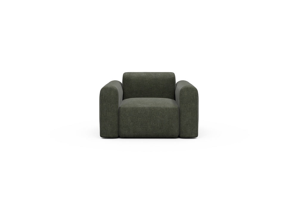 Rund Modular Sofa - Configurations 2 - A1L - 146 x 97 cm - 1.5 Seater - 413 Esina Olive Green