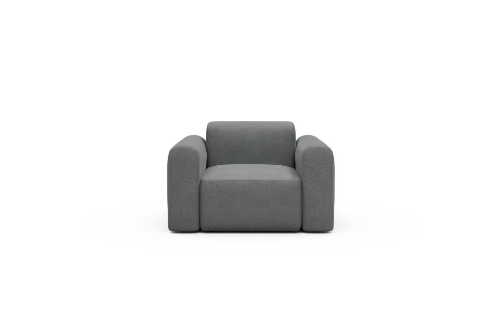 Rund Modular Sofa - Configurations 2 - A1L - 146 x 97 cm - 1.5 Seater - 440 Satya Steel Grey