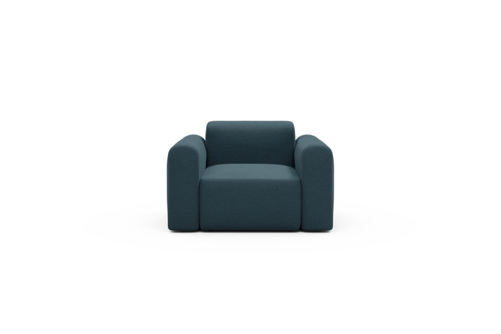 Rund Modular Sofa - Configurations 2 - A1L - 146 x 97 cm - 1.5 Seater - 443 Satya Deep Blue
