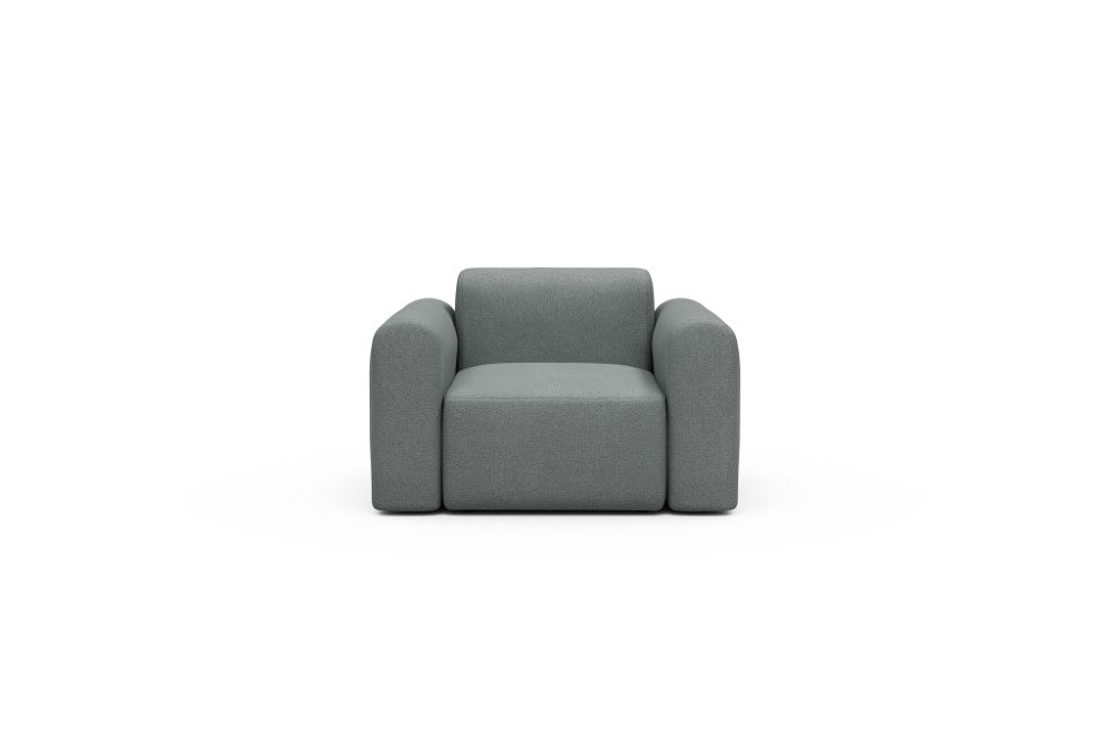 Rund Modular Sofa - Configurations 2 - A1L - 146 x 97 cm - 1.5 Seater - 485 Denari Soft Grey
