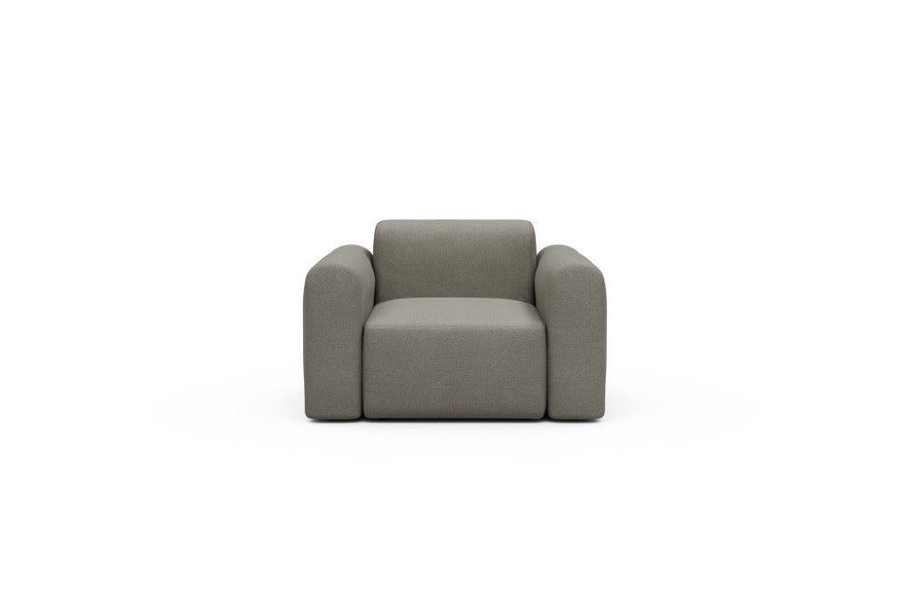 Rund Modular Sofa - Configurations 2 - A1L - 146 x 97 cm - 1.5 Seater - 486 Denari Warm Grey