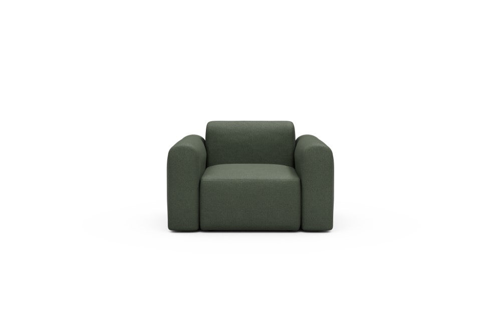 Rund Modular Sofa - Configurations 2 - A1L - 146 x 97 cm - 1.5 Seater - 488 Denari Forest Green
