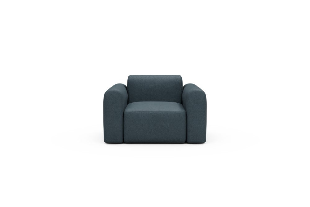 Rund Modular Sofa - Configurations 2 - A1L - 146 x 97 cm - 1.5 Seater - 489 Denari Royal Blue