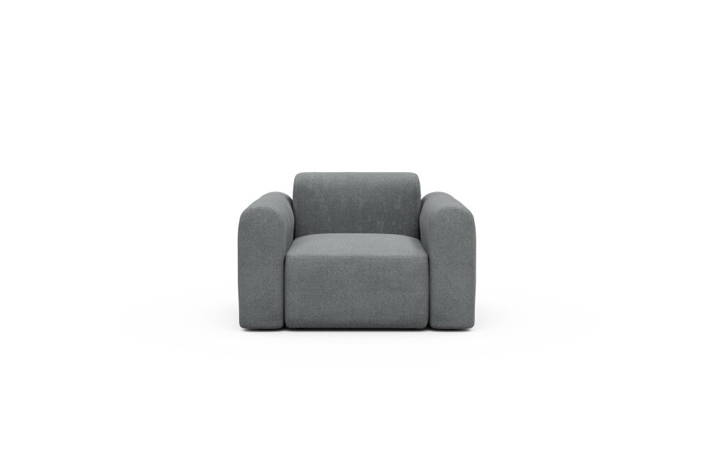 Rund Modular Sofa - Configurations 2 - A1L - 146 x 97 cm - 1.5 Seater - 495 Casone Gravel Grey