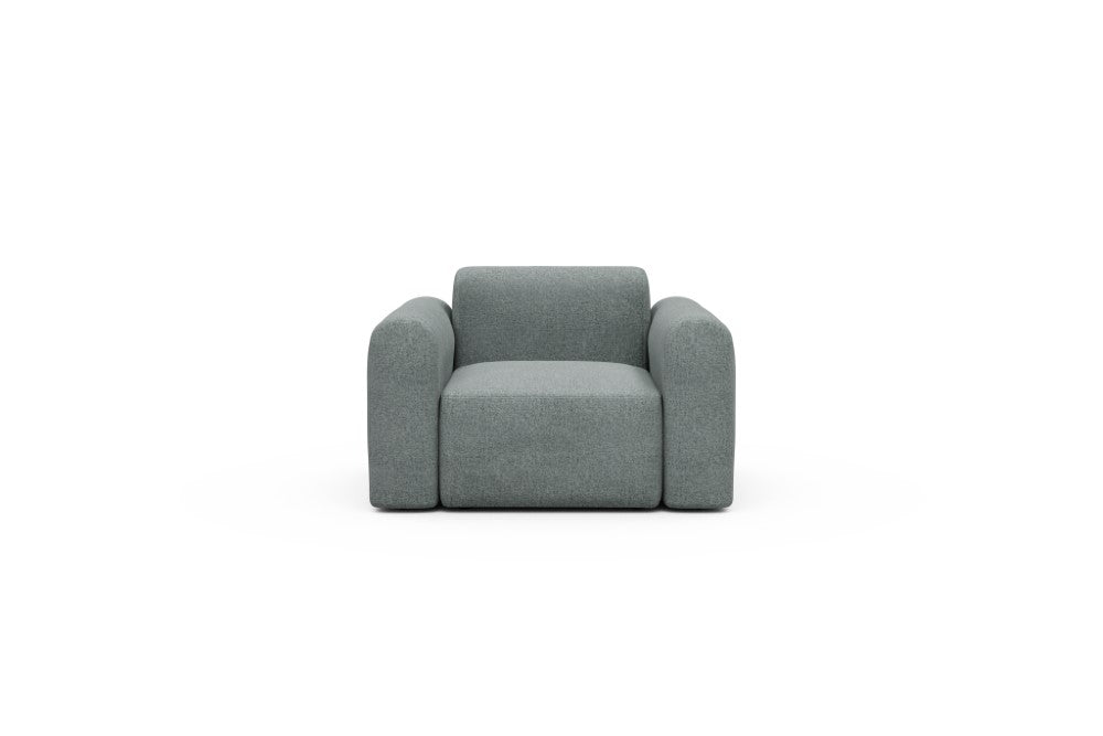 Rund Modular Sofa - Configurations 2 - A1L - 146 x 97 cm - 1.5 Seater - 499 Casone Light mixed Green