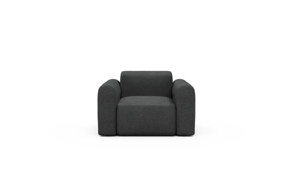 Rund Modular Sofa - Configurations 2 - A1L - 146 x 97 cm - 1.5 Seater - 529 Bouclé Charcoal