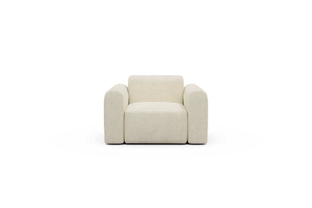 Rund Modular Sofa - Configurations 2 - A1L - 146 x 97 cm - 1.5 Seater - 531 Bouclé Off White