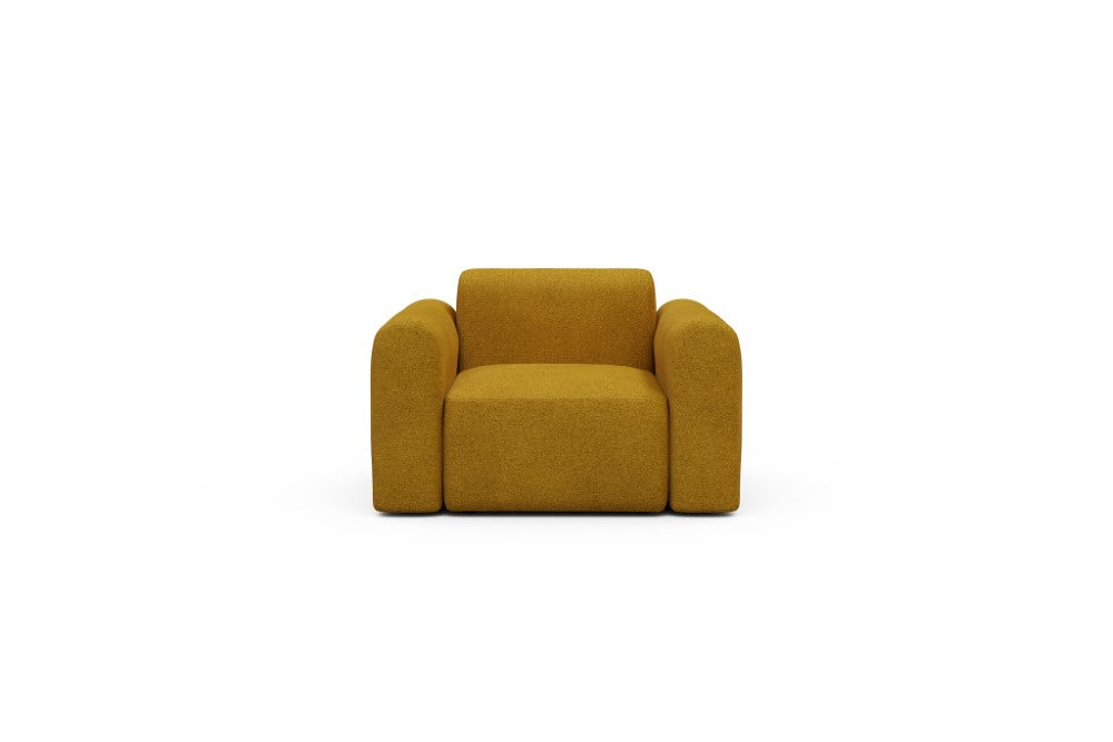Rund Modular Sofa - Configurations 2 - A1L - 146 x 97 cm - 1.5 Seater - 536 Bouclé Ochre