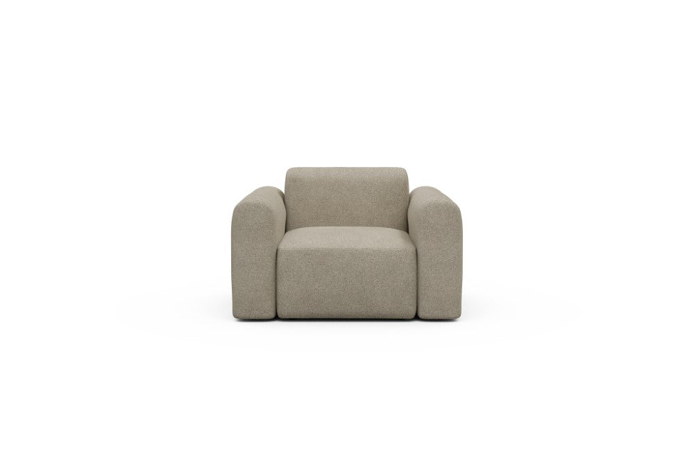 Rund Modular Sofa - Configurations 2 - A1L - 146 x 97 cm - 1.5 Seater - 539 Bouclé Beige