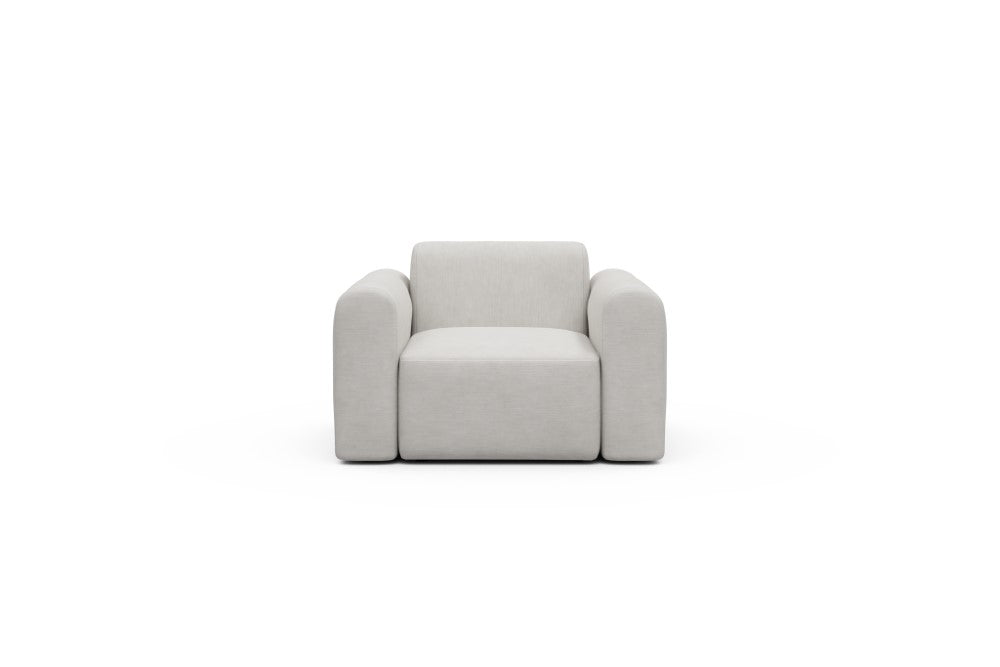 Rund Modular Sofa - Configurations 2 - A1L - 146 x 97 cm - 1.5 Seater - 574 Vivus Dusty Off White