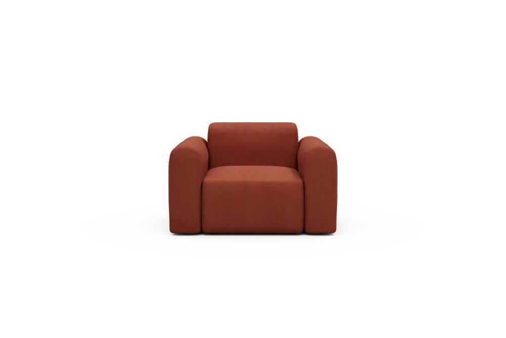Rund Modular Sofa - Configurations 2 - A1L - 146 x 97 cm - 1.5 Seater - 581 Argus Rust