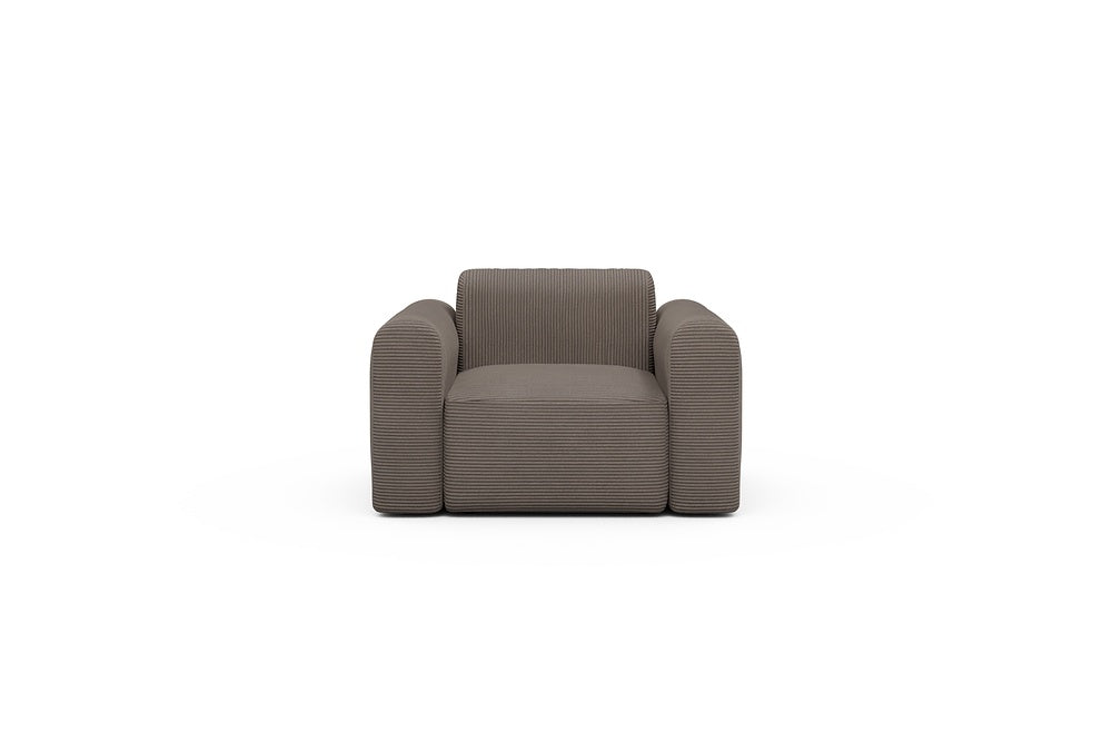 Rund Modular Sofa - Configurations 2 - A1L - 146 x 97 cm - 1.5 Seater - 596 Corduroy Mocha