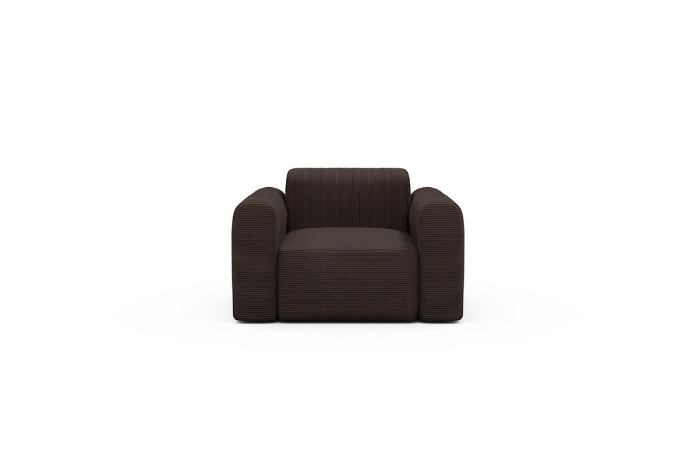 Rund Modular Sofa - Configurations 2 - A1L - 146 x 97 cm - 1.5 Seater - 600 Corduroy Cocoa