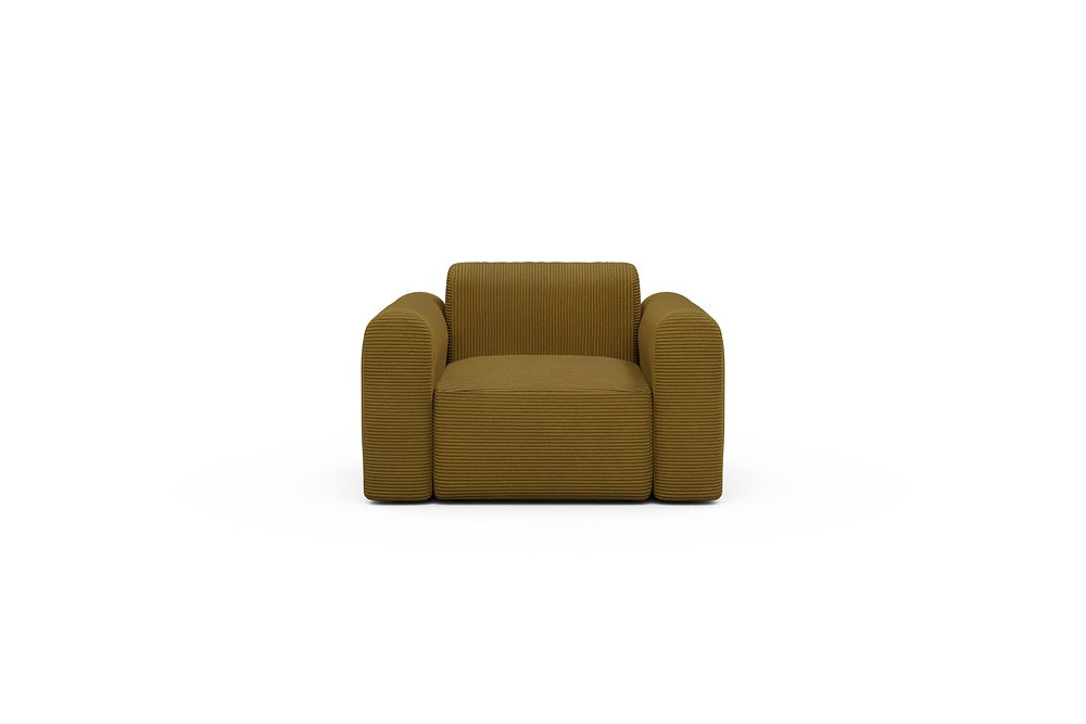 Rund Modular Sofa - Configurations 2 - A1L - 146 x 97 cm - 1.5 Seater - 601 Corduroy Ochre
