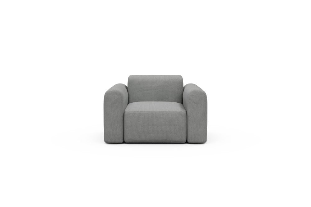 Rund Modular Sofa - Configurations 2 - A1L - 146 x 97 cm - 1.5 Seater - 764 Cura Sand Grey