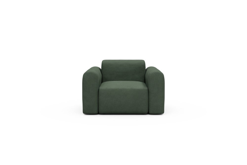 Rund Modular Sofa - Configurations 2 - A1L - 146 x 97 cm - 1.5 Seater - 769 Cura Saga Green