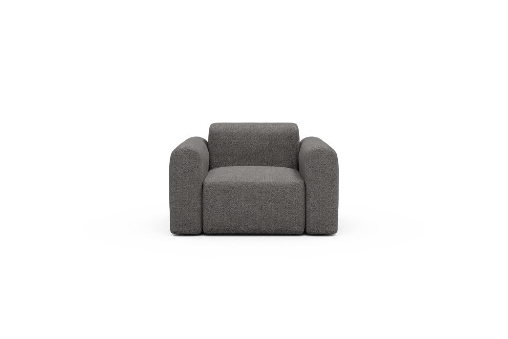 Rund Modular Sofa - Configurations 2 - A1L - 146 x 97 cm - 1.5 Seater - 772 Carreno Salt & Pepper