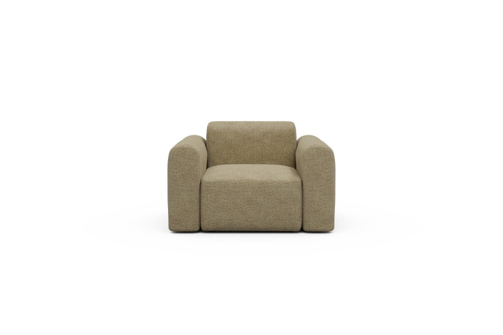 Rund Modular Sofa - Configurations 2 - A1L - 146 x 97 cm - 1.5 Seater - 774 Carreno Sicilian Yellow