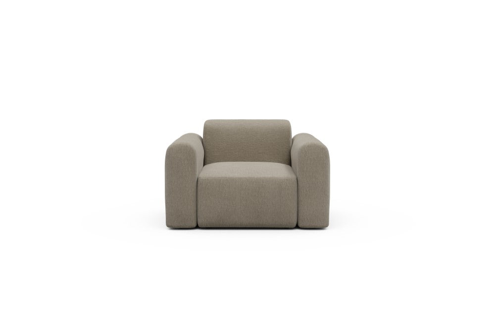 Rund Modular Sofa - Configurations 2 - A1L - 146 x 97 cm - 1.5 Seater - 810 Smooth Smooth Beige