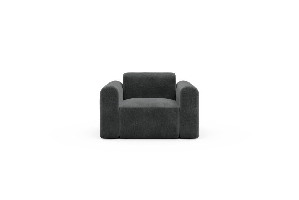 Rund Modular Sofa - Configurations 2 - A1L - 146 x 97 cm - 1.5 Seater - 811 Smooth Deep Warm Grey