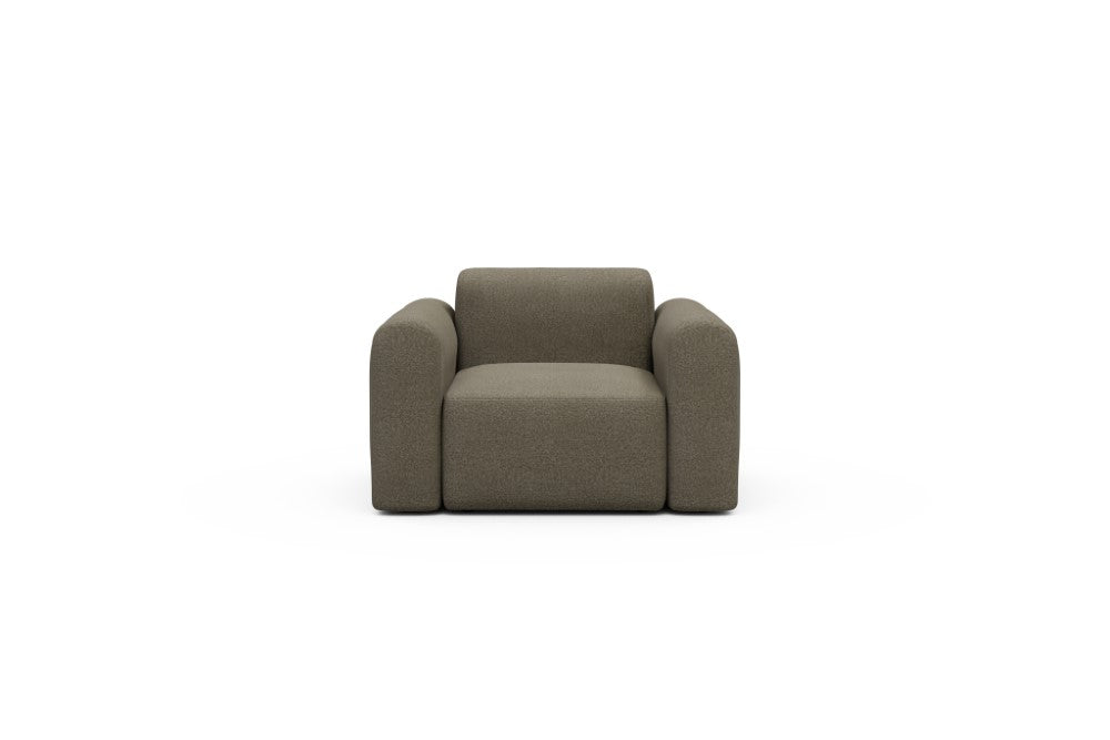 Rund Modular Sofa - Configurations 2 - A1L - 146 x 97 cm - 1.5 Seater - 850 Mahoga Caramel Grey