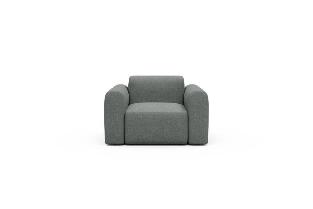 Rund Modular Sofa - Configurations 2 - A1L - 146 x 97 cm - 1.5 Seater - 853 Mahoga Dove Grey