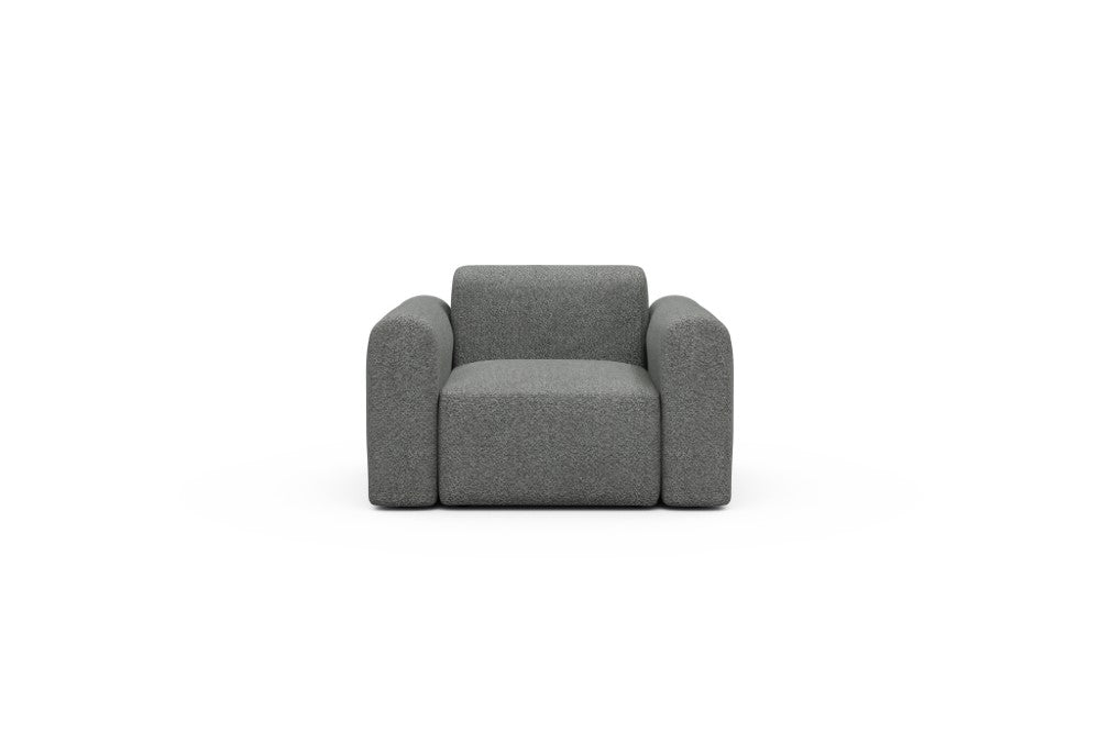Rund Modular Sofa - Configurations 2 - A1L - 146 x 97 cm - 1.5 Seater - 868 Vanora Warm Grey