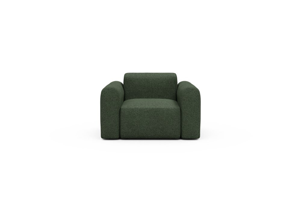 Rund Modular Sofa - Configurations 2 - A1L - 146 x 97 cm - 1.5 Seater - 869 Vanora Deep Green