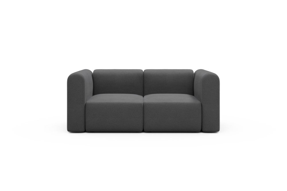Rund Modular Sofa - Configurations 1 - A2H - 194 x 97 cm - 2 Seater - 441 Satya Warm Zinc