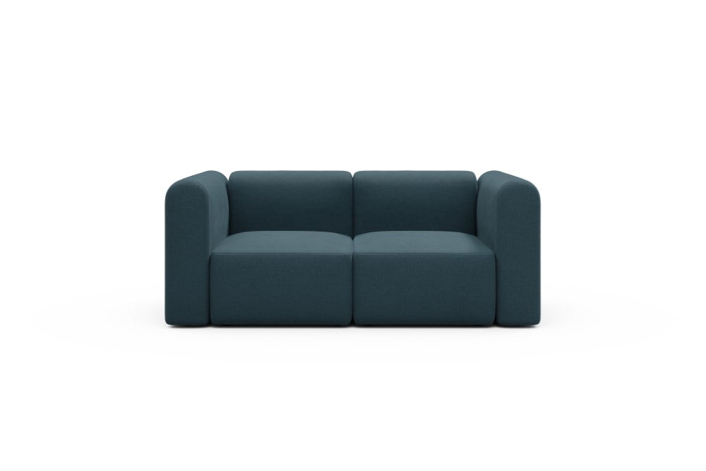 Rund Modular Sofa - Configurations 1 - A2H - 194 x 97 cm - 2 Seater - 443 Satya Deep Blue