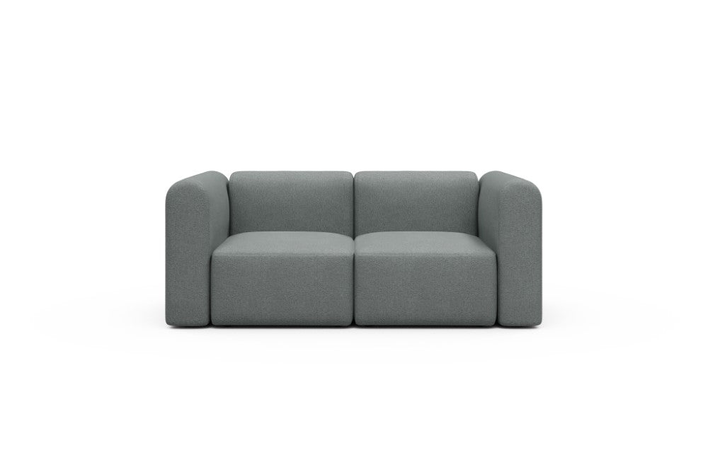 Rund Modular Sofa - Configurations 1 - A2H - 194 x 97 cm - 2 Seater - 485 Denari Soft Grey