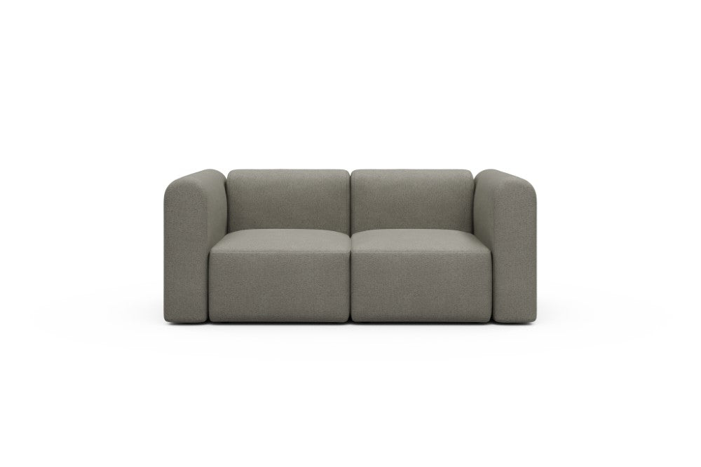 Rund Modular Sofa - Configurations 1 - A2H - 194 x 97 cm - 2 Seater - 486 Denari Warm Grey