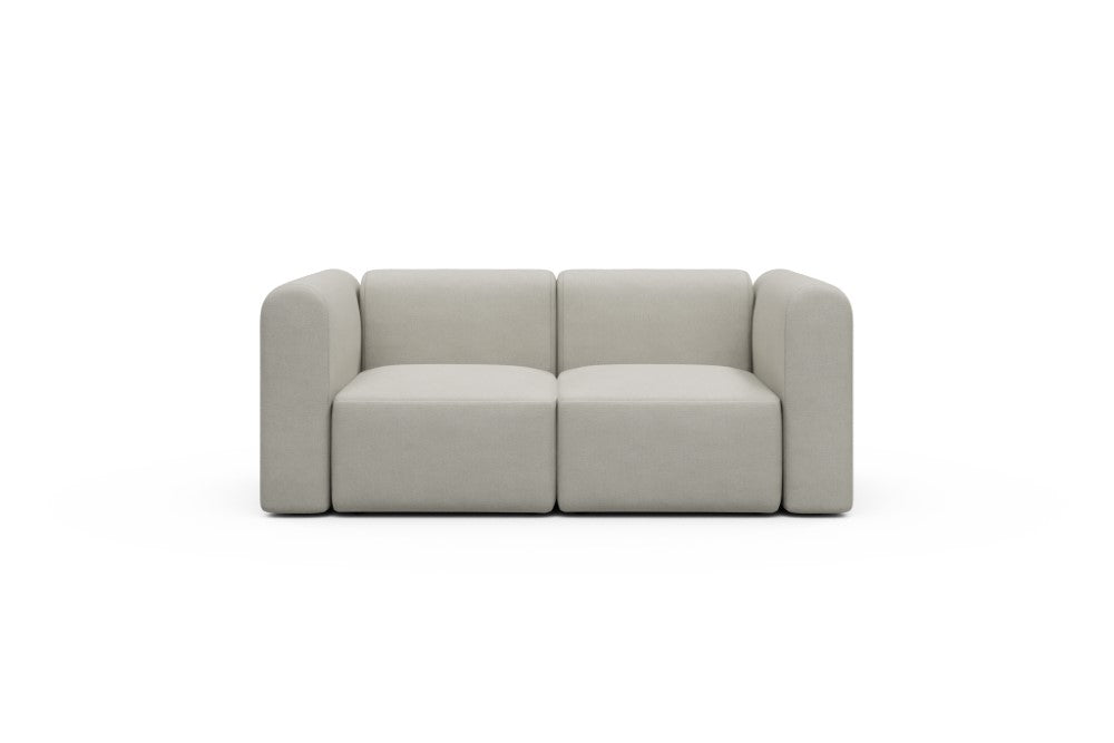 Rund Modular Sofa - Configurations 1 - A2H - 194 x 97 cm - 2 Seater - 487 Denari Clean Beige