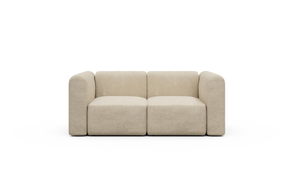 Rund Modular Sofa - Configurations 1 - A2H - 194 x 97 cm - 2 Seater - 496 Casone Natural Beigie